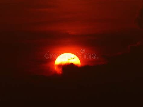 Red Sunset In Clouds Stock Photo Image Of Sunset Asia 45410268