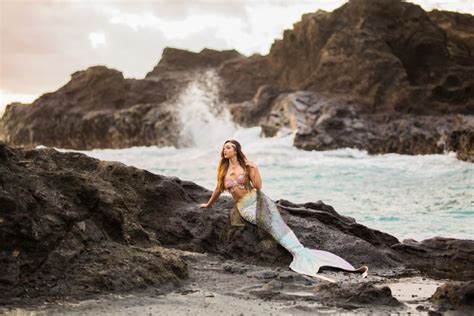 Hawaiian Mermaid Sunrise Photoshoot Hawaii Photographer Hawaii