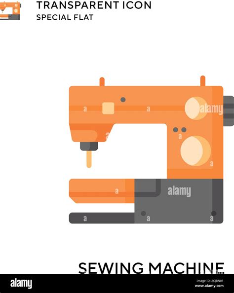 Sewing Machine Vector Icon Flat Style Illustration Eps 10 Vector