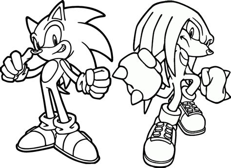 Download Sonic Knuckles Coloring Pages With Sonic Knuckles Coloring