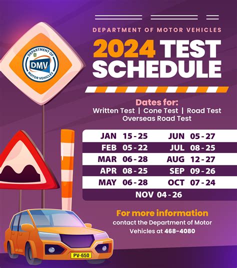 Dmv Road Test Schedule 2024 | Government of the Virgin Islands