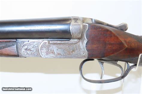 Engraved Belgian 12 Gauge Double Barrel Sxs Hammerless Shotgun Candr By