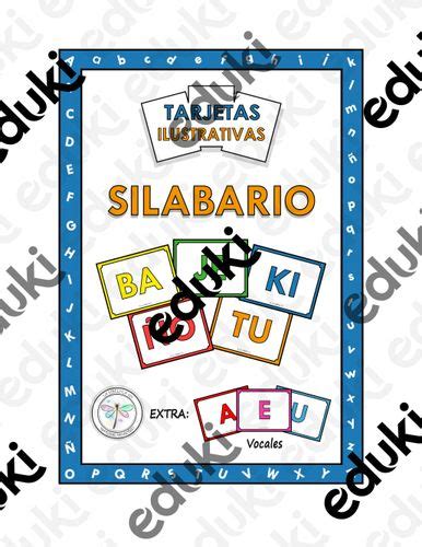 Silabario Flash Cards Mayuscula Basicas Material De La Siguiente