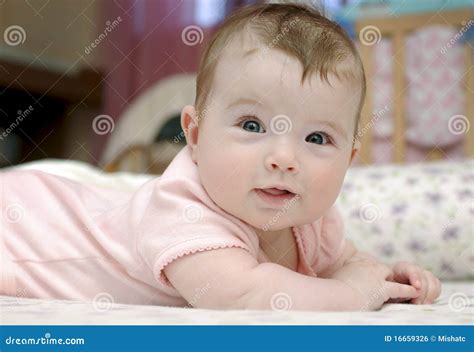 Closeup Portrait Of Adorable Baby Girl Stock Photo Image Of Care