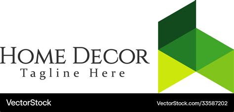 Home Decor Logo Template Design Royalty Free Vector Image