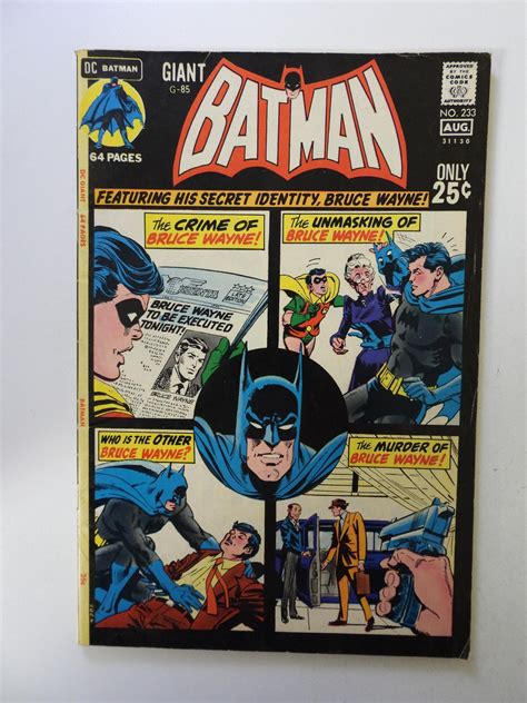Batman 233 1971 Fn Condition Comic Books Bronze Age Dc Comics