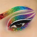 Photos of Rainbow Eye Makeup