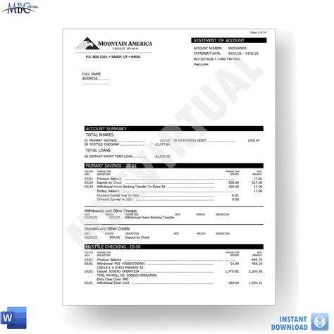 New 2023 Truist Bank Statement Template - MbcVirtual