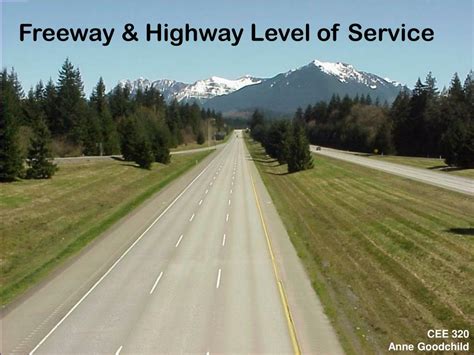 Ppt Freeway And Highway Level Of Service Powerpoint Presentation Id