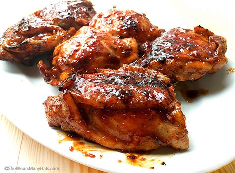 This is the grilled chicken recipe my friends beg me to make every bbq season. Korean BBQ Chicken Recipe | She Wears Many Hats