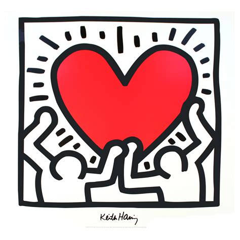 Untitled 1988 Keith Haring 1995 Offset Lithograph Pioneering