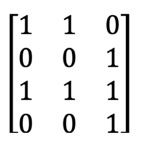 Example 14x5 Binary Matrix 14 × 5 Binary Matrix Representing 14 Genes