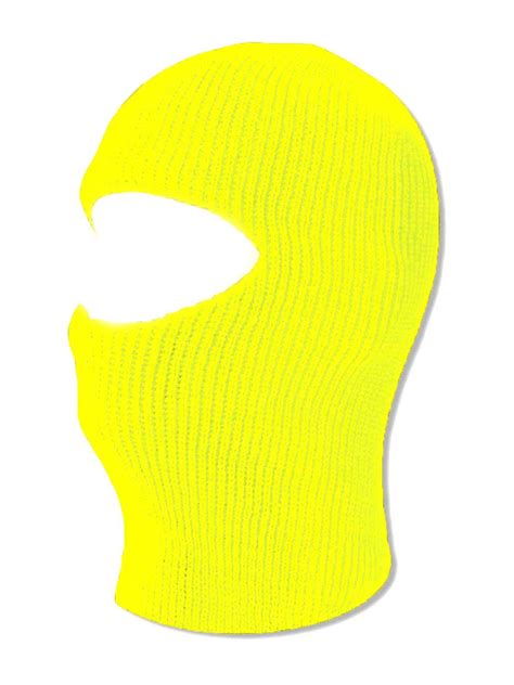 Topheadwear One 1 Hole Ski Mask Neon Yellow