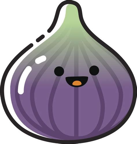 Happy Cute Kawaii Fruit Cartoon Emoji - Fig Vinyl Decal Sticker | Fruit