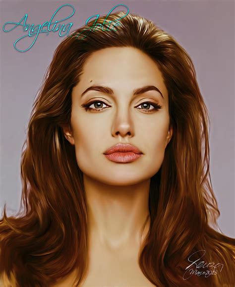 Angelina Jolie Digital Art By Paulo Souza Fine Art America