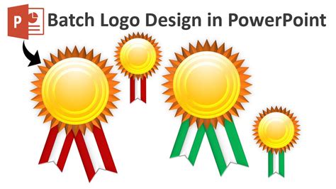 How To Make Batch Logo Design In Powerpoint Tutorial Youtube