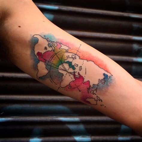 World Map Best Tattoo Design Ideas Tatuajes De Mapa Tatuaje Porn Sex