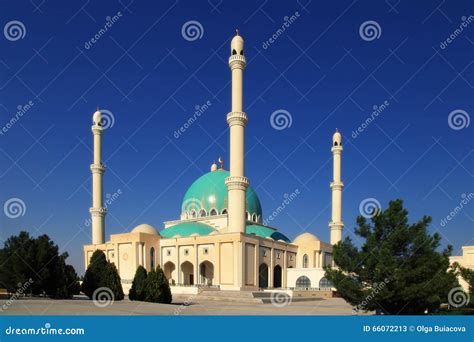 Mosque In Geok Depe Turkmenistan Stock Image Image Of Blue Asian