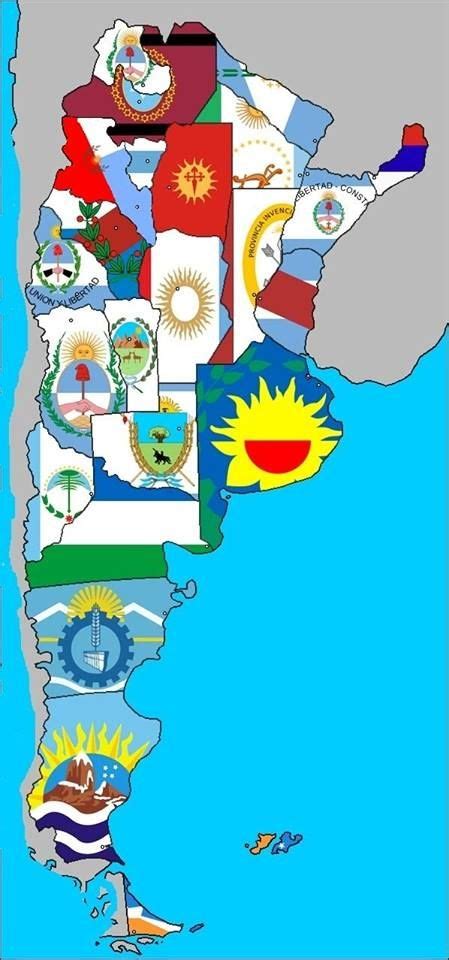 Mapa De Las Banderas De Las Provincias Argentina Argentina Map Images