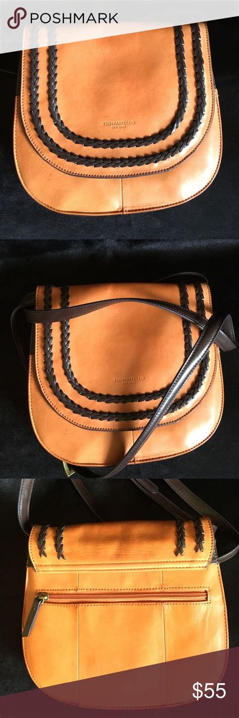 Tignanello Leather Crossbody Saddle Bag Nwot Crossbody Saddle Bag