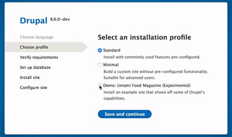 Umami Drupal Demonstration Installation Profile Getting Started