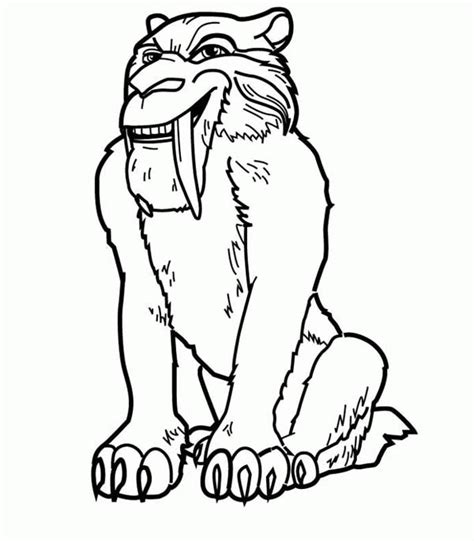 Go diego coloring pages book pictures dora and alicia shimmer shine page for. Diego The Saber Tooth Tiger In Ice Age Coloring Pages ...