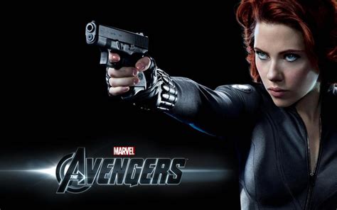 Scarlett Johansson In The Avengers Hd Desktop Wallpaper Widescreen