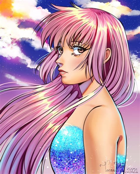 Artstation Pink Haired Anime Girl