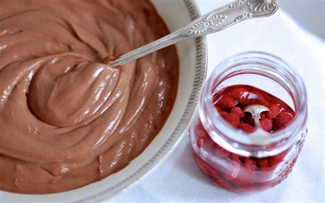 Hazelnut Mousse With Warm Raspberries Vegan Chocolate Mousse Recipe