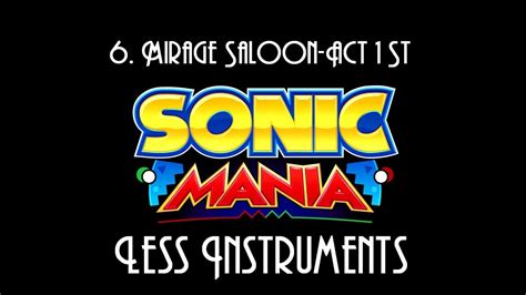 Sonic Mania Soundtrack Less Instruments Youtube