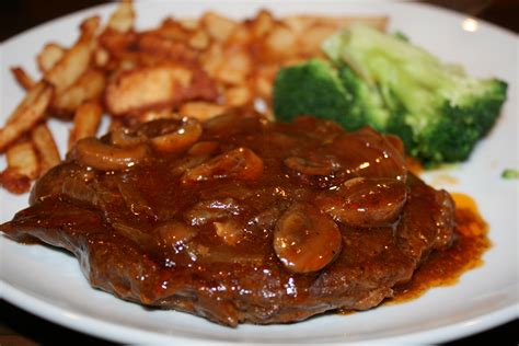 These easy steak recipes offer a wide range of cooking methods, from pan to grill to oven, as well as tasty who needs the expensive steakhouse when you have these delicious steak dinner ideas? Braised steak with onions and mushrooms in a brandy beef gravy recipe - All recipes UK