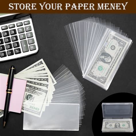 Casewin Money Protector For Bills Dollar Holder With Storage Case Pp