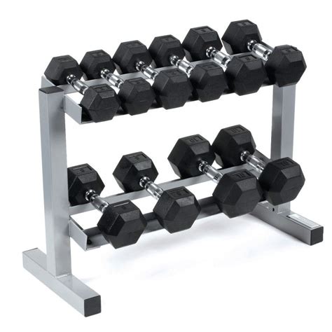 Body Power Rubber Hex Dumbbells And Rack 3 4 6 8 And 10kg Dumbbell Rack Hex Dumbbells Dumbbell Set