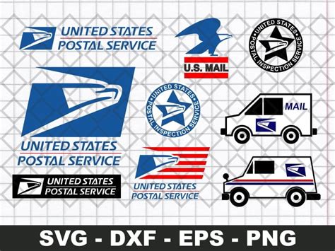 Mail Truck Svg Usps Us Mail Vector Logo