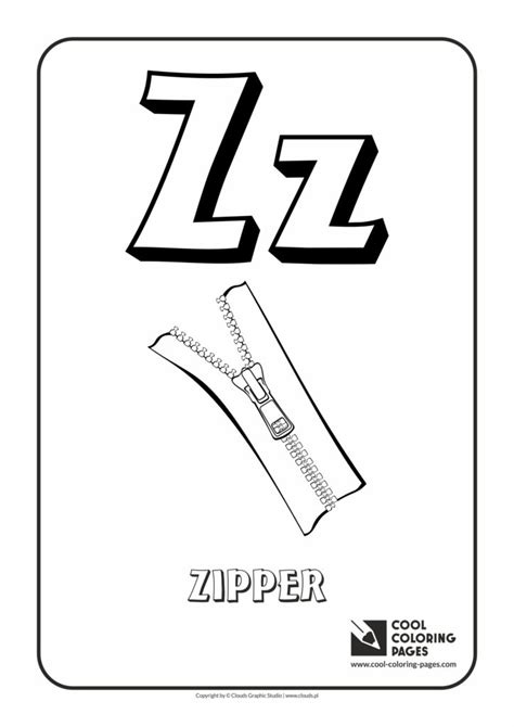 The english alphabet consists of 26 letters. Cool Coloring Pages Letter Z - Coloring alphabet - Cool ...