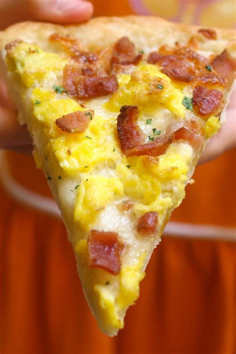 this easy breakfast pizza recipe begins with my homemade pizza dough topped wit cheryl d
