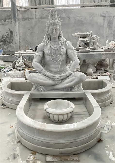 Large Stone Garden Shiva Bust 59 Ph