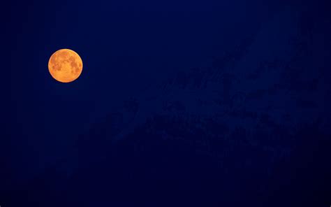 Download Wallpaper 3840x2400 Moon Full Moon Night Mountains