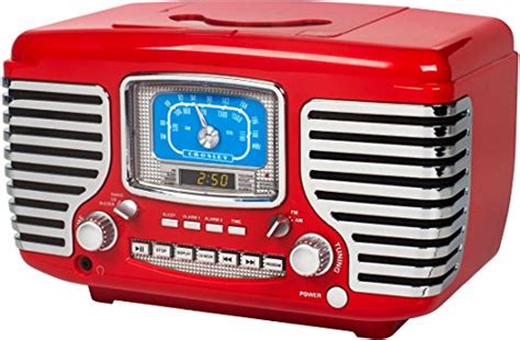 Crosley Cr612d Re Corsair Retro Amfm Dual Alarm Clock Radio With Cd