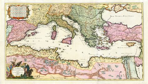 Antique Maps Of The Mediterranean