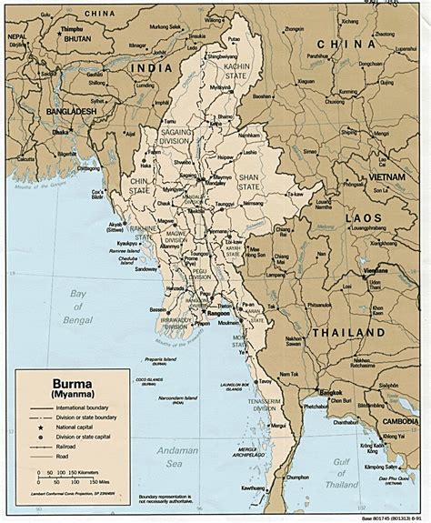 Maps Of Myanmar Burma Map Library Maps Of The World