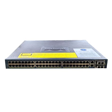 Cisco Catalyst Ws 4948 48 Port 10gbe Rj45 Single 300w Psu 2x X2 10gb