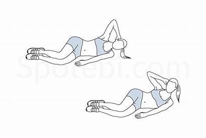 Crunch Side Lying Exercise Guide Spotebi Muscles