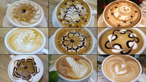 9 Different Latte Art Designs 1 เนื้อหาที่เกี่ยวข้องlate Coffeeที่มี