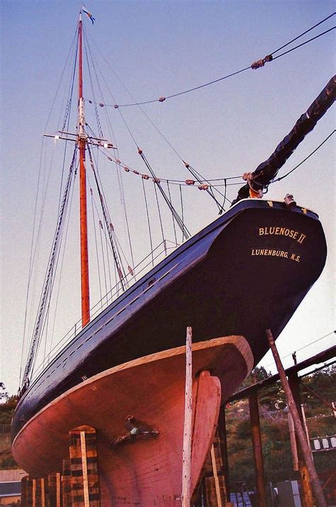 The Original Bluenose 2 At Lunenburg Drydock Bluenose Ship Model