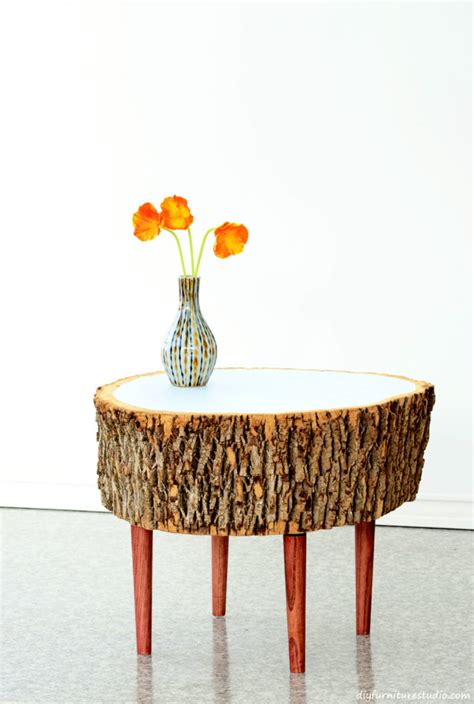 I decided to do minimal processing of the stump. live-edge - DIY Furniture Studio