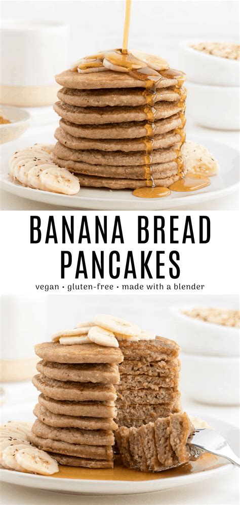 Banana Bread Pancakes Vegan Gluten Free Recipe Banana Bread