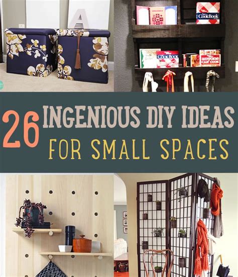 26 Ingenious Diy Ideas For Small Spaces Diy Ready