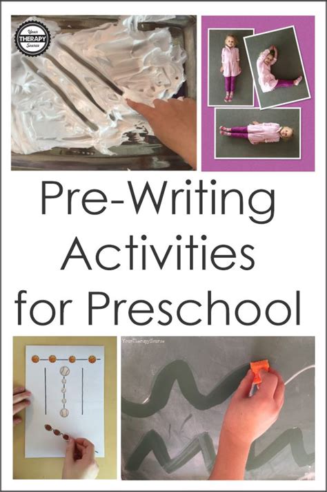 Pre Writing Activities For Preschoolers Your Therapy Source