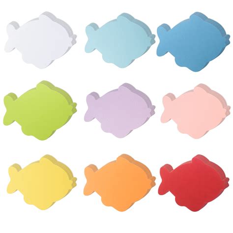 Buy 72 Pieces Large Fish Cutouts Paper Fish Shapes Assorted Color Ocean